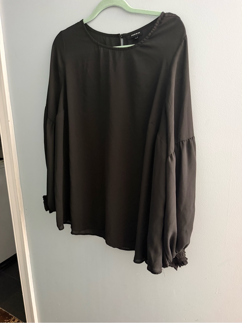 torrid Black Balloon Sleeve Blouse